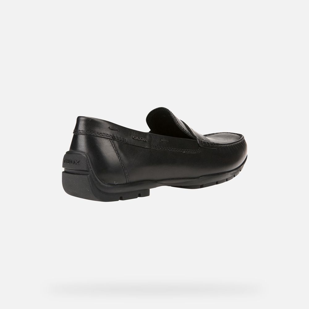 Mocassins Geox Homem Pretas - Moner 2Fit Wide - KTJRO6479